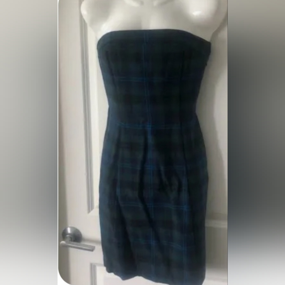 American Eagle-Gorgeous Wool & Viscose,Lined, bustier/strapless style mini dress